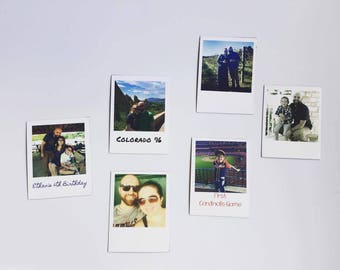 Refrigerator Magnets | Polaroid Magnets - Photo Magnets - Customized Magnets - Personalized Magnets - Instagram Magnets - Fridge Decor