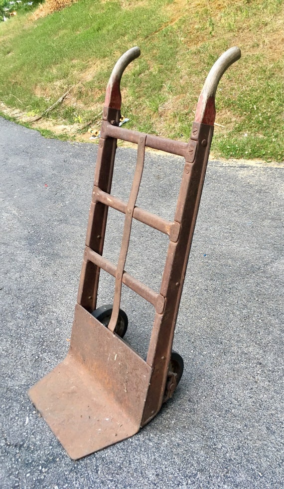 SOLDVintage Antique Hand Truck Dolly Factory Cart American