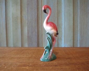 Vintage Maddux of California Pottery Pink Flamingo 1940's