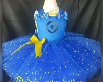 Sparkle Minion, Minion costume, Minion tutu, Minion party dress, Minion birthday