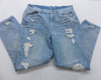 Womens BDG Distressed Light Wash Denim High Rise Twig Gazer Skinny Ankle Length Jeans Size 30 Waist