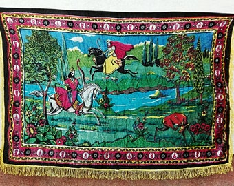 Vintage carpet Rug Vintage home decor wall Large rug Bohemian rug Decorative hanging Cottage decor Soviet vintage Retro wall decor