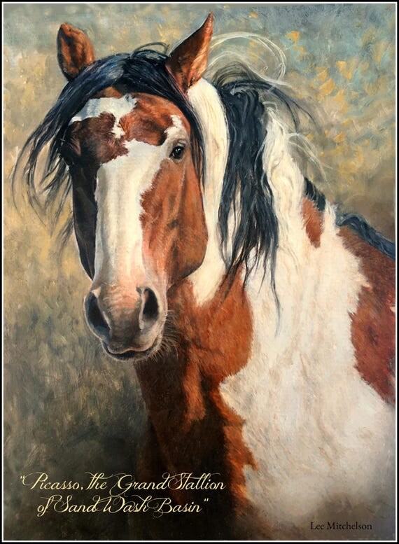 Horse Art Print Large Horse Art 18x24 Picasso