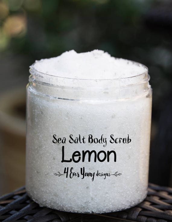 Body scrubsLemon sea salt body scrubs dead sea salt body