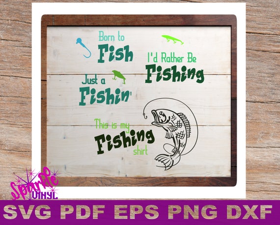 Download SVG Bass Fish Fishing Shirt Sign Stencil gift for Dad ...