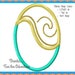 Moana Island Princess with Seashell Necklace Digital Embroidery Machine Applique Design File Three Sizes
