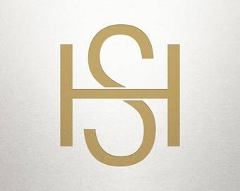 Block Logo Design - HS SH - Block Logo - Digital