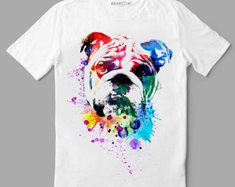 Bulldog t shirt | Etsy