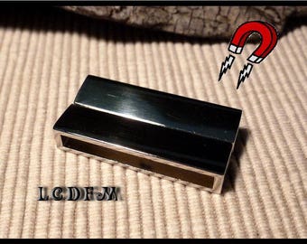 * ¤ 1 x Large magnetic clasp for bracelet in silver - 38x19mm ¤ * #A13