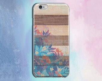 Wood iPhone 6S Plus Case iPhone Case For iPhone 7 Plus Case iPhone 6 Case Floral Print iPhone 5s Case For Samsung S8 Case iPhone 7 Case 155