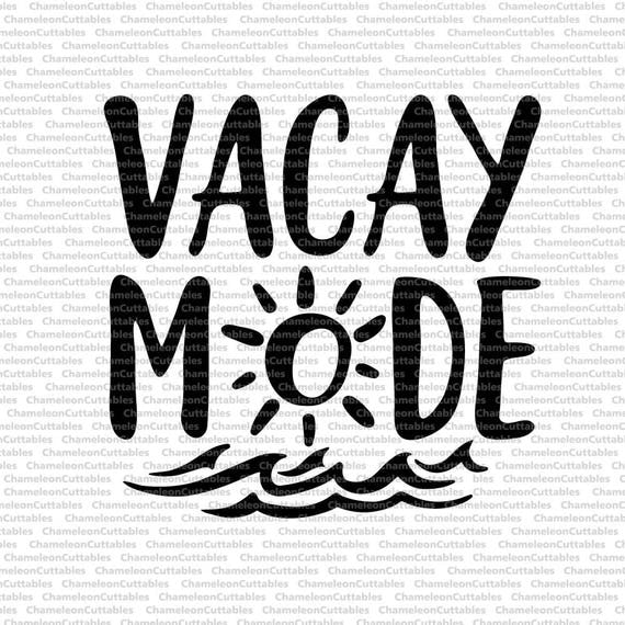 Download Vacay Mode svg summer beach sun ocean waves clip art