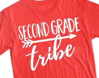 Second grade svg, Back to school svg, 2nd grade shirt, 2nd grade svg, cricut, SVG, DXF, 2nd svg, school svg, clip art, tribe svg, grade svg