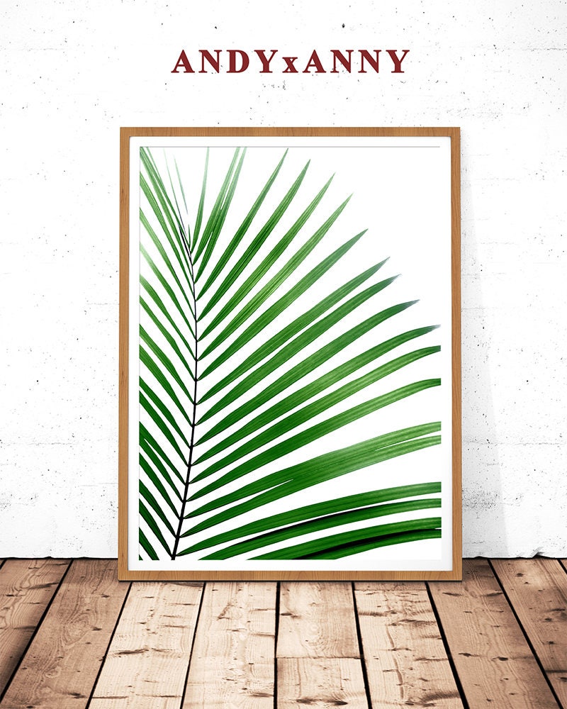 palm leaf print leaf print download palm printable art
