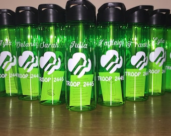 Girl Scouts custom water bottles!