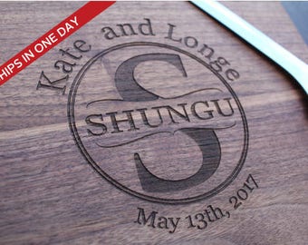 Cheese Cutting Board, Board, Wedding Cutting Board, Wood Present, Personalized Cutting Board, Wedding Gift, Custom Board, Board, Walnut