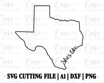 Download Outline of texas | Etsy