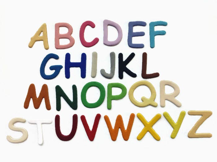 Cute Cardstock Paper Letters Uppercase Die Cut Alphabet Set