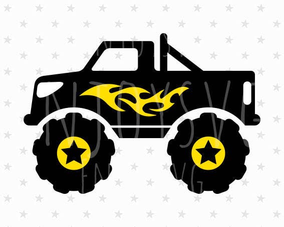 Free Free 101 Outline Monster Truck Svg SVG PNG EPS DXF File