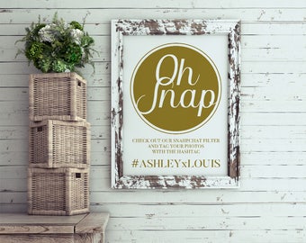 Wedding social media hashtag sign wedding signs ideas IF