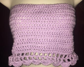Pretty-N-Purple Crochet Tube Top