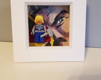 lego superhero frame for dad