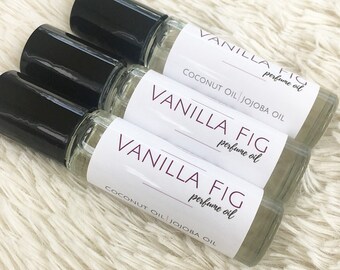 Vanilla Fig Perfume Oil, Perfume Oil, Aromatherapy, Roll On Perfume, Beauty, Scented Body Oil