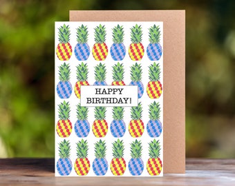 Pineapple Birthday Card pineapple cards birthday cards