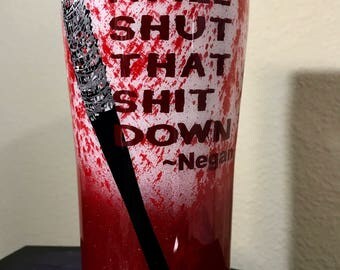 Personalized / Custom The Walking Dead - Negan inspired 20 oz & 30 oz Ozark Trail/RTIC Tumblers! All order now will have the silver Lucille!