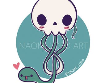Kawaii/cute Dark Mark Sticker and/or Print