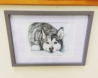 Dog pencil drawing | Etsy