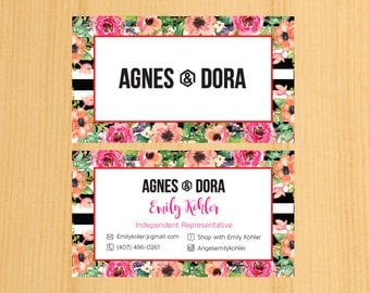 PRINTABLE Agnes and Dora Business Card,Business Cards01 | BSNC2