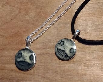Nier // Nier Automata // Necklace // Emil // silver plated chain // Faux suede choker