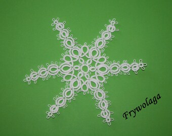 Shuttle Tatting Pattern Christmas Star by Frywolaga