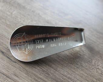 Vintage Shoe Horn from Harry's Shoes // Florsheim // Mens Shoes