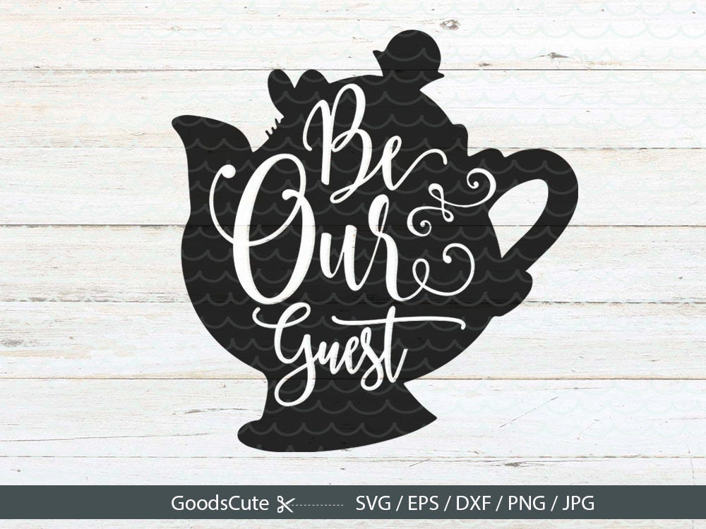 Download Be our guest SVG Mrs. Potts Beauty and the Beast Disney ...