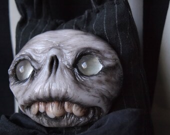Creepy horror art doll gothic doll handmade monster doll