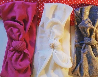 Bandanna style headbands