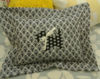 Handmade 100% Cotton Scottie Dog Decorative Pillow - 12" X 16"