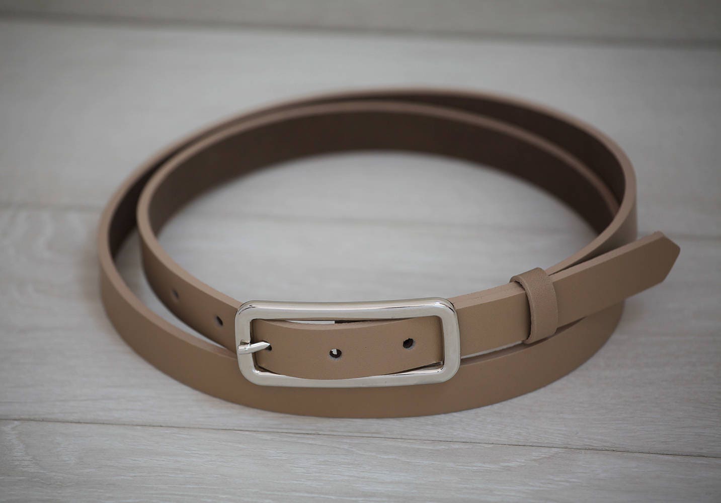 Leather Belt Beige Leather Belt Beige Womens Belt Skinny
