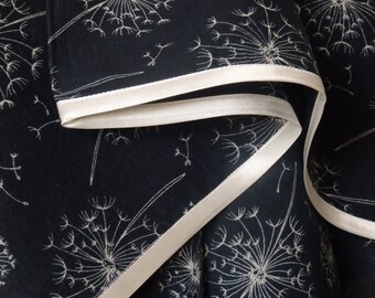 Navy Cotton Wrap with Cherry Blossom Print