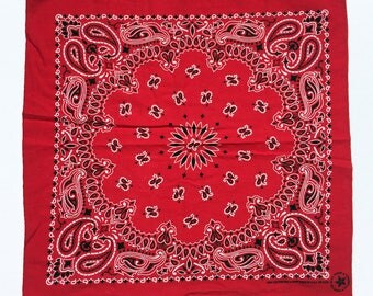 Vintage Red Hav-A-Hank Made in the USA Bandana