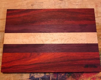Fabulous Bubinga/Birdseye Maple/Purpleheart wood Cutting Board