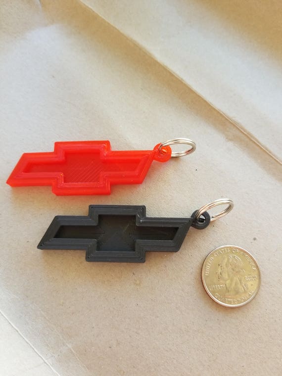 Chevy Emblem 3D Printed Keychain