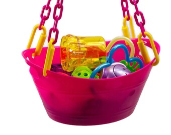 Sugar Glider Toy Box with Toys - Small Bird Toy Swing