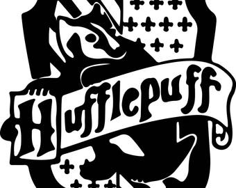 Harry Potter Hufflepuff Svg Files Silhouettes Dxf Files Cutting files Cricut Silhouette