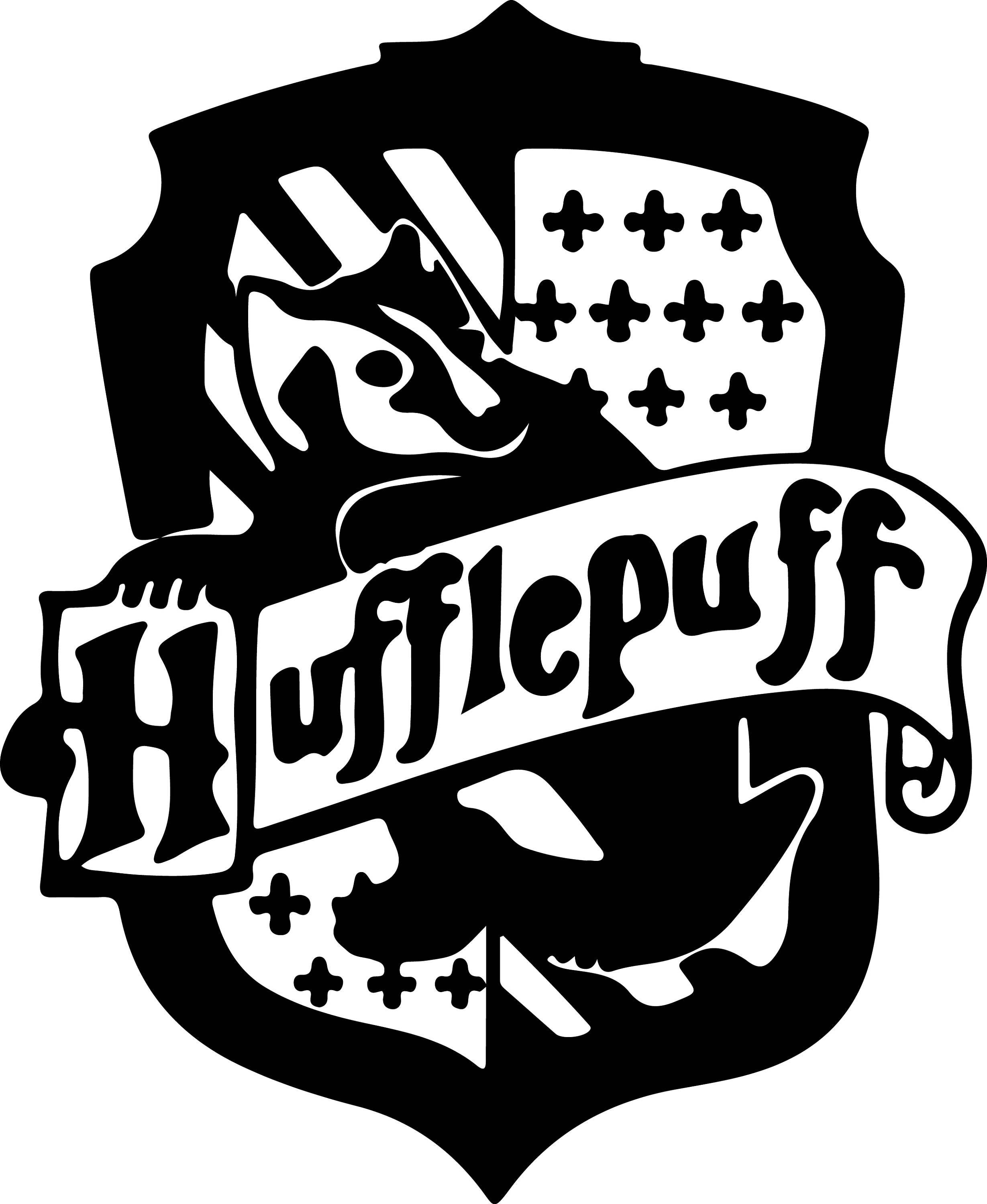 Harry Potter Hufflepuff Svg Files Silhouettes Dxf Files