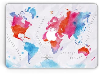 Macbook hard plastic case macbook pro case macbook air case macbook pro hard case World map macbook case macbook case 13 inch macbook case