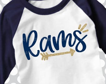 Rams svg, Arrow svg, Rams Cut File, Rams printable iron on, Ram svg, Silhouette, Printable iron on, Digital Download, Cricut, dxf, football