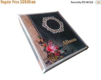ON SALE Family photo album Scrapbook album Personalized gift Summer holiday album Boho style Womans gift Fo her Housewarming gift Birhday gi