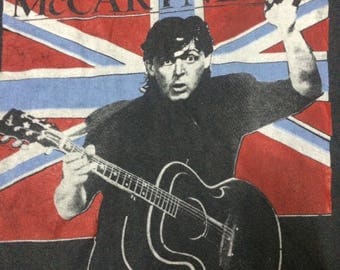 Vintage MCCARTNEY tshirt 90s..tour 1990..size xl..